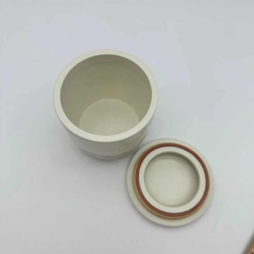 Hearth‎ and Home with Magnolia Stoneware Canister with Ribs (Medium Size)
